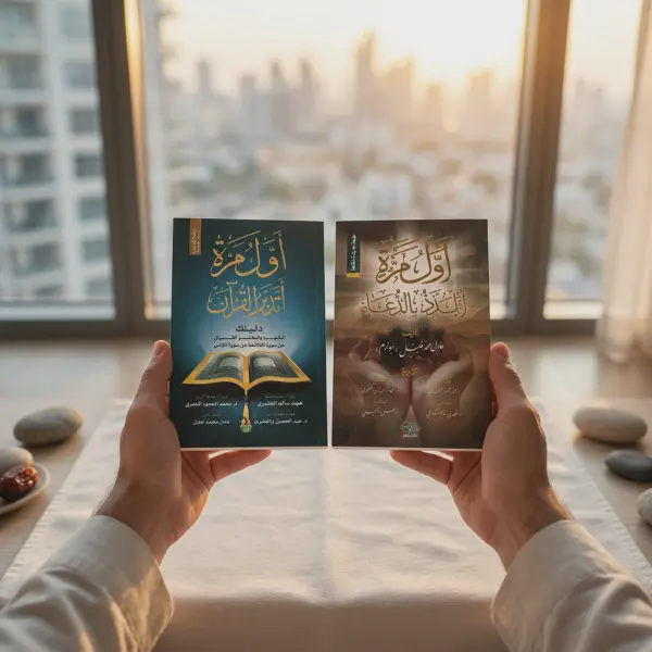 أول مرة أتدبر القرآن + أول مرة أتلذذ بالدعاء (أفضل كتابين)