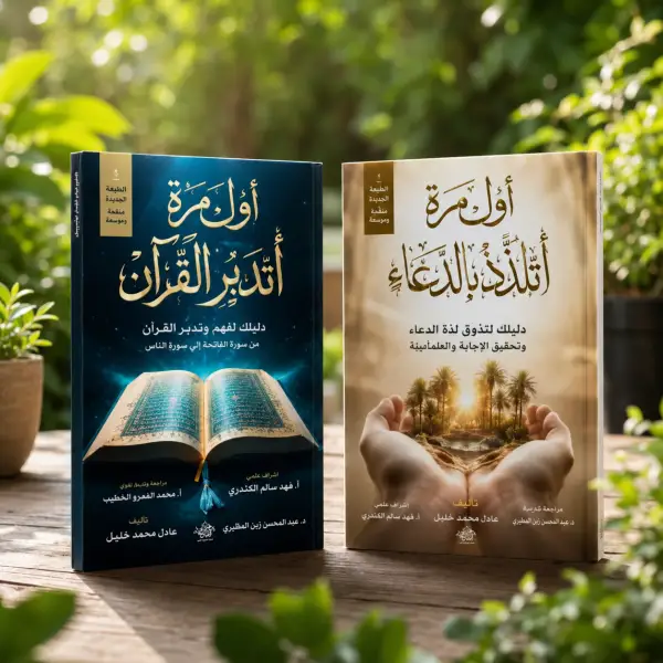 أول مرة أتدبر القرآن + أول مرة أتلذذ بالدعاء (أفضل كتابين)